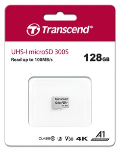 Карта пам'яті Transcend microSD 128GB C10 UHS-I R100/W40MB/s фото