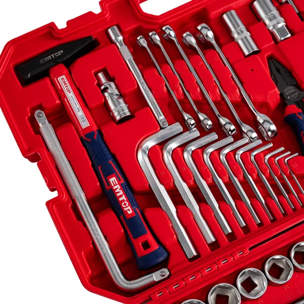 Набір інструментів EMTOP EHTS01421, 142 шт відгуки