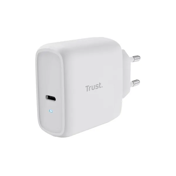 Зарядное устройство сетевое Trust Maxo 65Вт, USB-C PD, білий