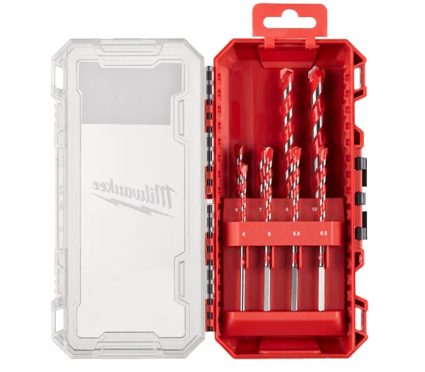Набір ударних свердел 8 шт. MILWAUKEE, пластиковий кейс