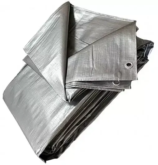 Купить Полипропиленовый тент 5×6 м, 110 г/м2 серый WoffMann Silver color