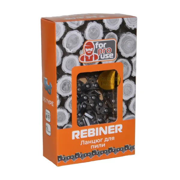 Цепь на бензопилу 72 звена, 0.325" шаг Rebiner для твердых пород древесины цепь на 45 шину