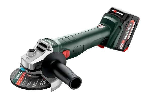 Шлифмашина угловая аккумуляторная Metabo W 18 L 9-125, 125мм, 18В 2х4Ач, 8500об/мин, М14, 2.3кг