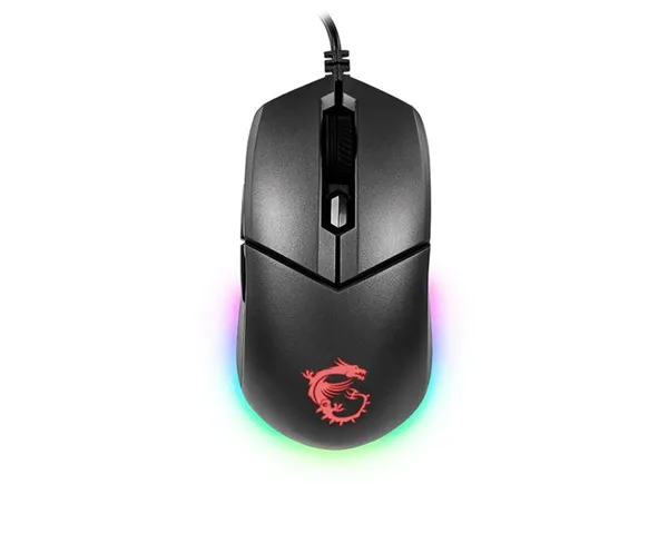 Мышь MSI Clutch GM11, RGB, USB-A, чёрный