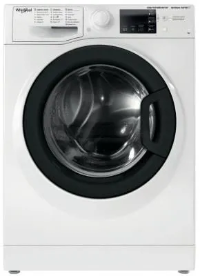 Стиральная машина Whirlpool фронтальная, 7кг, 1200, A+++, 43.5см, дисплей, пар, инвертор, люк черный, белый