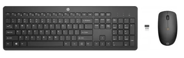 Комплект клавиатура и мышь НР 230, WL, EN/UK, чёрный