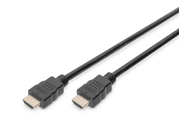 Кабель HDMI (M/M) DIGITUS, 3м, High speed/Ethernet, чорний