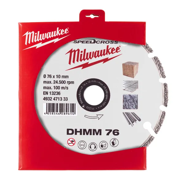 Диск алмазний MILWAUKEE DHMM 76, діаметр 76 мм для M12 FCOT