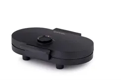 Мини-гриль Gorenje 1200Вт, алюминий, пластина д/вафель, корпус-металл, черный фото