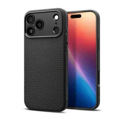 Чехол Spigen для iPhone 17 Pro Max, Liquid Air, Matte Black фото