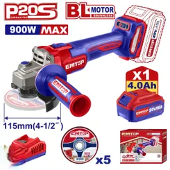 Болгарка (кутова шлифмашина) EMTOP ELAG261521 фото