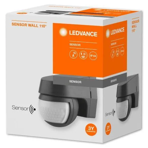 Датчик руху LEDVANCE SENSOR WALL IP44 чорний