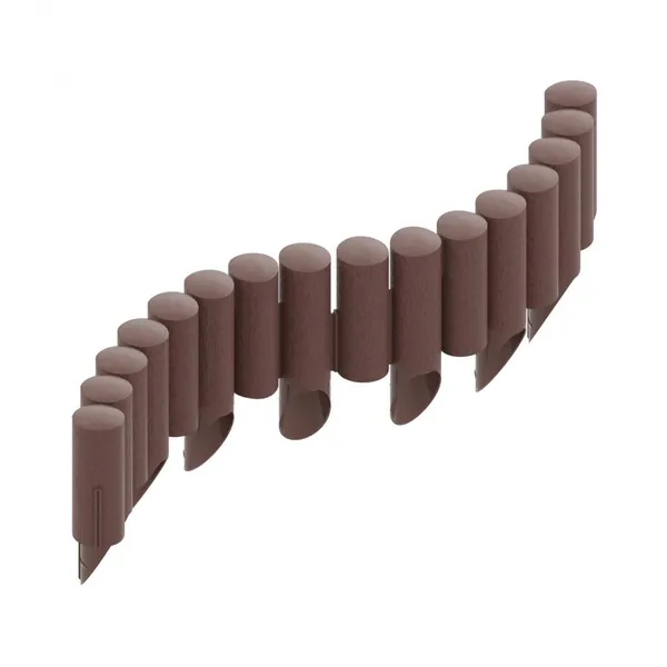 Купить Газонное ограждение Cellfast 4 STANDARD, 10 секций по 235 мм, 2.3м, коричневый