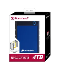 Портативний жорсткий диск Transcend 4TB USB 3.1 StoreJet 25H3 Синій фото