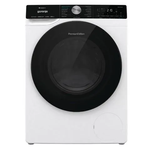 Стиральная машина Gorenje фронтальная, 10,5кг, 1400, A+++, 60см, дисплей, инвертор, пар, Wi-Fi, подсветка барабана, белый