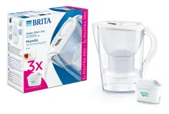 Фільтр-глечик Brita Marella Memo MXPro 2.4л (1.4л очищеної води) з фільтр-картриджем 3шт, білий фото