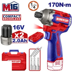 Гвинтоверт акумуляторний EMTOP ECIRL16178 фото