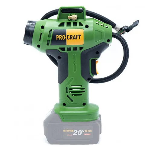 Безпровідний акумуляторний компресор 11 атм, автостоп Procraft LK20 (без АКБ та ЗП) R13, R14, R15, R16, R17 ціна в Україні