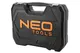 Набор инструментов Neo Tools, набор торцевых головок, 86 шт, 1/2", 1/4", CrV, кейс фото №12