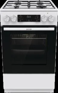 Плита Gorenje комби, 62л, 50x60см, дисплей, IconLed,эмалированные, белый фото