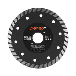 Алмазний диск Dnipro-M 125 22.2 Turbowave фото