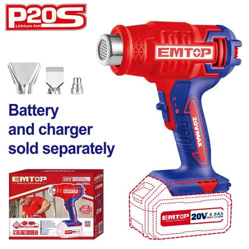 Фен технічний EMTOP EHGN20021 (без АКБ та ЗП)