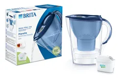 Фільтр-глечик Brita Marella Memo MXPro 2.4л (1.4л очищеної води) з фільтр-картриджем, синій фото