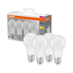 Набор ламп 4шт OSRAM LED E27 10Вт 2700К 1055Лм A60 фото