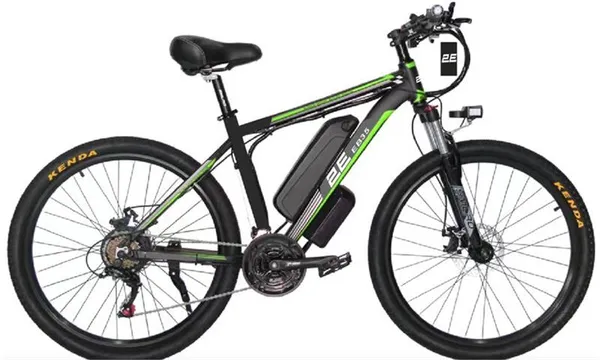 Электровелосипед 2E EB35 27,5", зелено-черный