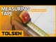 Рулетка Tolsen Профи, 5мх19мм, автоматическая блокировка сматывания ленты