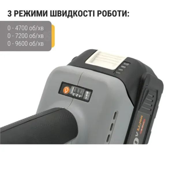 Безщіткова акумуляторна шліфмашина 125 мм Procraft Industrial AG125A в сумці (1 АКБ) Kick back control купити онлайн