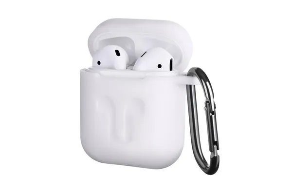 Чохол 2Е для AirPods (Gen 1-2, 2016-2019), Pure Color Silicone Imprint (3.0mm), білий