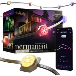 Гірлянда Smart LED Twinkly Permanent Light RGB72 IP65 кабель білий фото