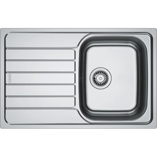 Мойка кухонная Franke Spark, нерж.сталь, прямоуг., с крылом, 780х500х340мм, чаша- 1, врезная, SKL 611-78, нерж декор