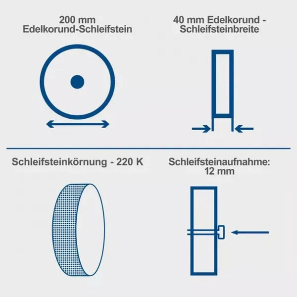 Купити Верстат шліфувально-полірувальний Scheppach TiGer 5000s,150Вт, 230В,115об/хв 200х40x12мм,200х30мм9кг зі знижкою