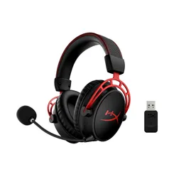 Гарнітура ігрова HyperX Cloud Alpha WL/USB-A, чорно-червоний фото