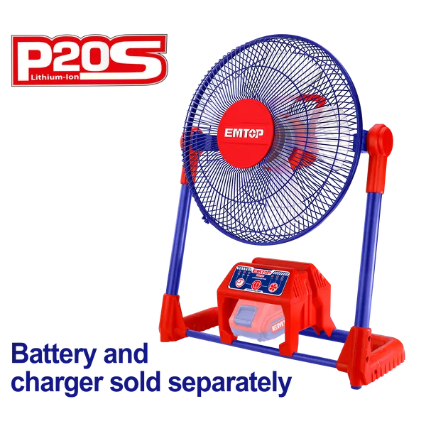 Вентилятор аккумуляторный EMTOP ELFN2001 (без АКБ и ЗУ)