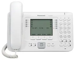 Телефон IP Panasonic KX-NT560RU White 2xFE LAN, PoE, монохромный дисплей, для АТС Panasonic KX-TDE/NCP/NS фото