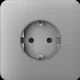 Передняя панель для встраиваемой розетки Ajax SoloCover for Outlet Basic, grey