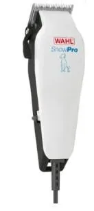 Машинка для стрижки животных WAHL Show Pro, от сети, вибрационный мотор, насадок-4, кейс,ножницы, расческа в компл., сталь, белый