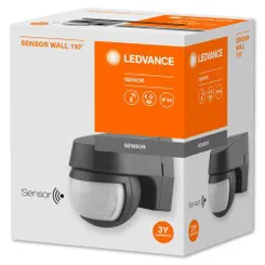 Датчик руху LEDVANCE SENSOR WALL IP44 чорний фото