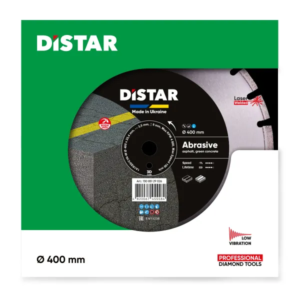 Круг алмазний відрізний Distar 1A1RSS 400 Bestseller Abrasive фото №2