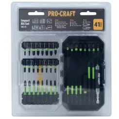 Набор бит 41 шт Procraft IBS-41 для шуруповерта в кейсе фото