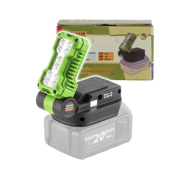 USB-адаптер на аккумулятор Procraft и Makita с фонариком (без АКБ и ЗУ)