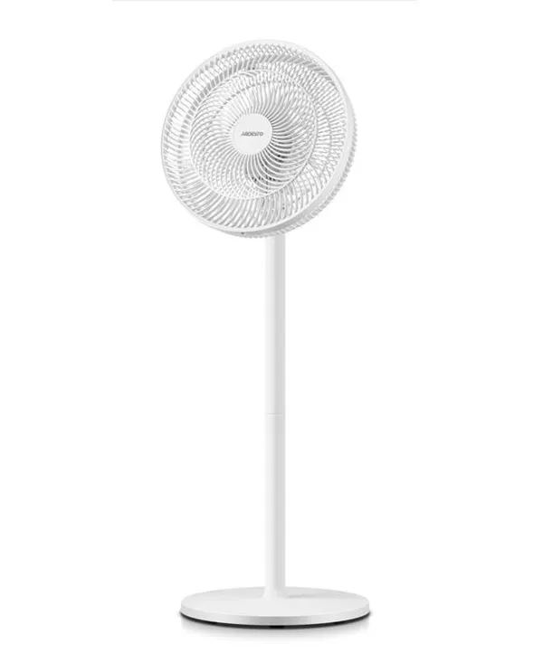 Вентилятор ARDESTO FN-B1140R напольный, 40см, 55Вт, эл. упр-ние, дисплей, таймер, пульт ДУ, опора круглая, белый