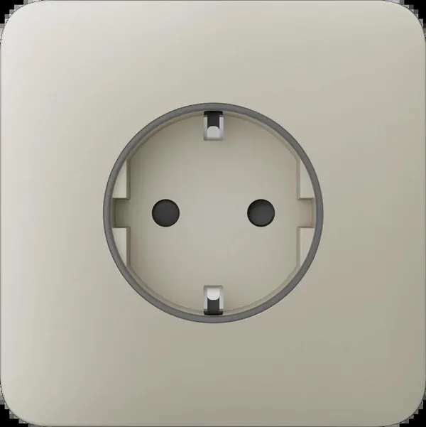 Передняя панель для встраиваемой розетки Ajax SoloCover for Outlet Basic, ivory