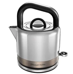 Электрочайник Russell Hobbs Distinctions Titanium, 1.5л, Strix, металл, серебристо-медный фото