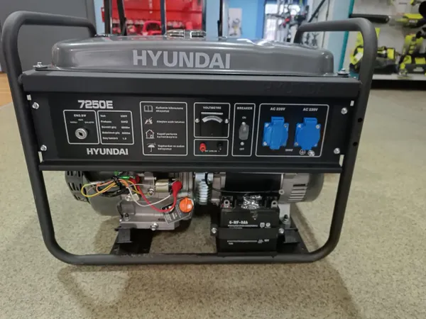 Генератор бензиновий Hyundai HHY7250E, 6/6.5 кВт фото №3