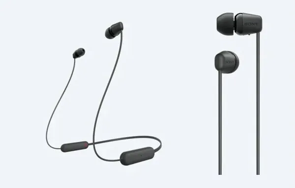 Наушники In-ear Sony WI-C100 BT 5.0, IPX4, SBC, AAC, Wireless, Mic, Черный