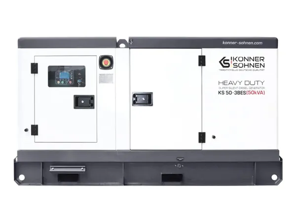Генератор дизельный Konner&Sohnen KS 50-3BES, 230/400В, 50/45кВт, электростартер, двигатель Baudouin, 967кг